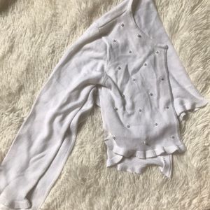 White Beaded Cardigan - American Princess (Macy’s)